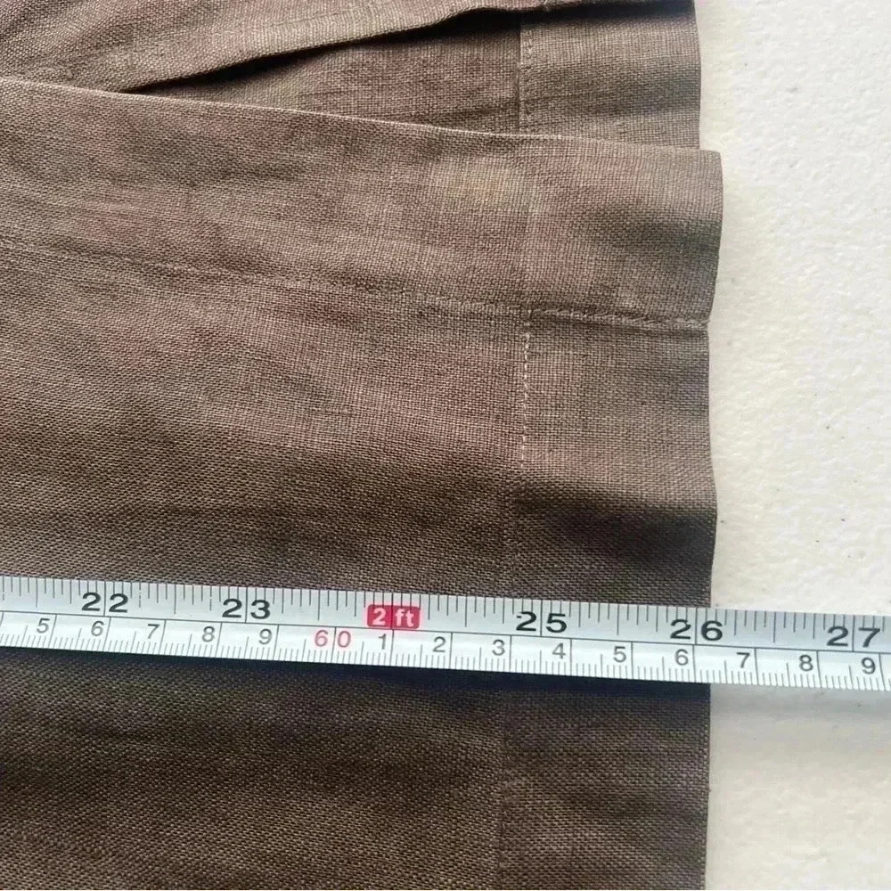Tyler Böe 100% Linen Skirt‎ Front Slit Pockets Sz 14